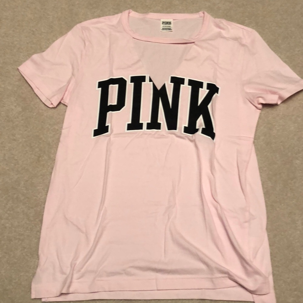 Pink T size small.